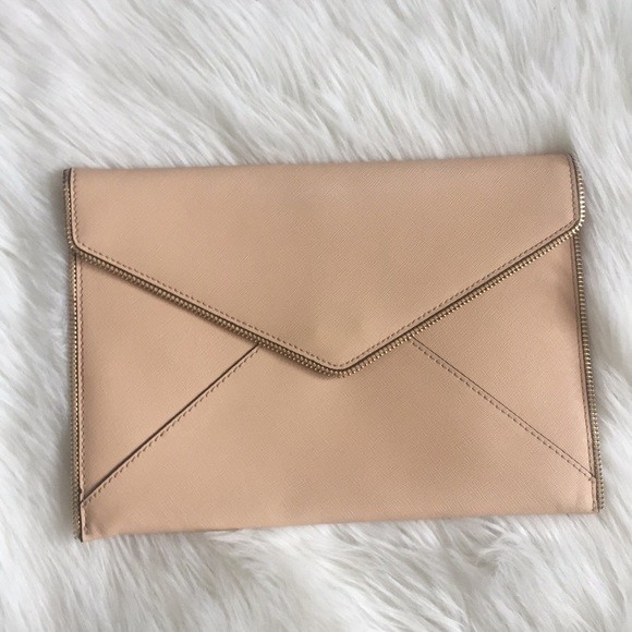 Rebecca Minkoff Handbags - REBECCA MINKOFF NUDE CLUTCH